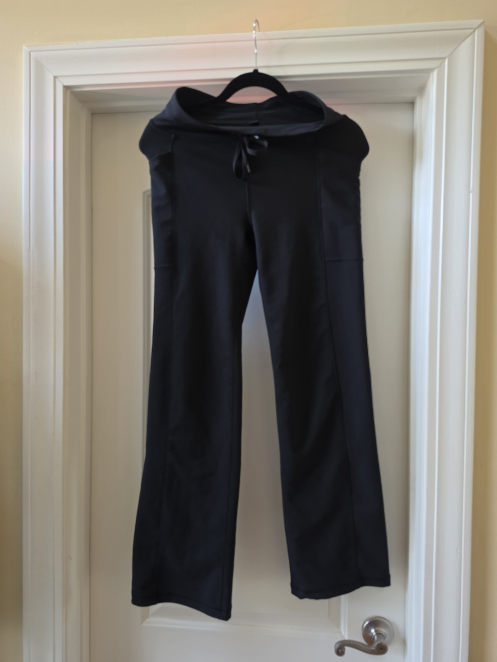 Black Wide-Leg Lounge Pants